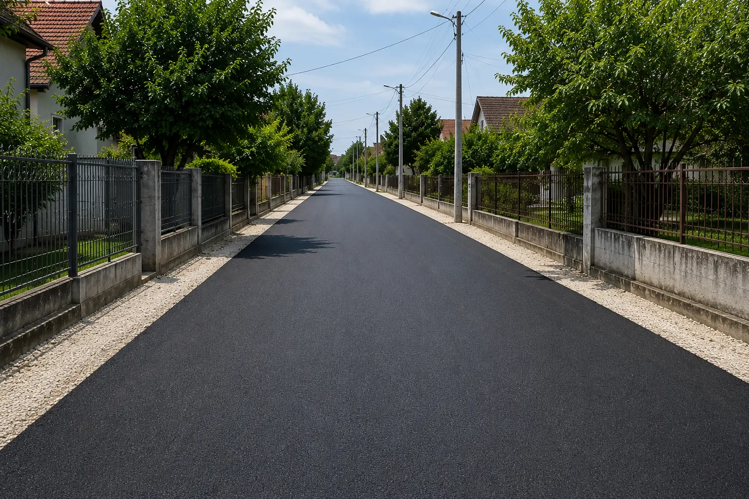 uspešno asfaltirana ulica dužine 180m
